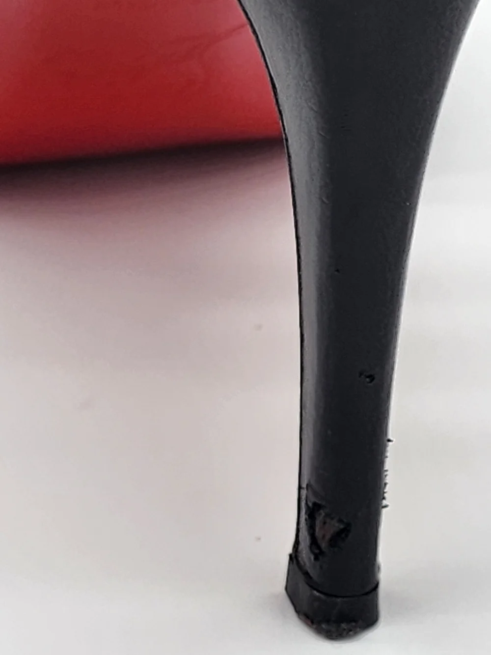 Vintage Christian Louboutin Dark Grey Flannel Cutout Slingback Heels Size EU 40